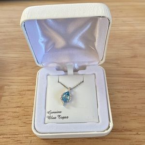 Blue Topaz Necklace